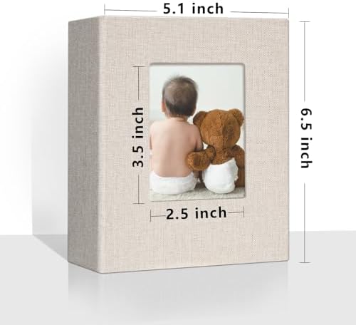 Vienrose 4x6 Small Photo Album, 2 Pack, 100 Photos, Beige - Image 2