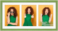 DUENPY 8x16 Collage Frame For 3 5x7 Photos Green by DUENPY