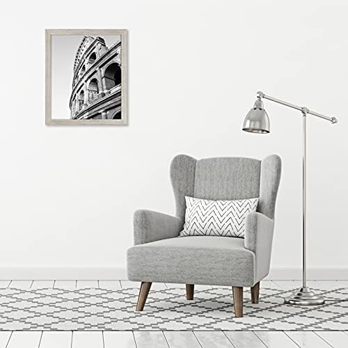 Americanflat 20x24 Poster Frame - Driftwood Engineered Wood with Polished Plexiglass - Wide Picture Frame for Vertical or Horizontal Wall Display - Epic Collection - Driftwood - Image 4