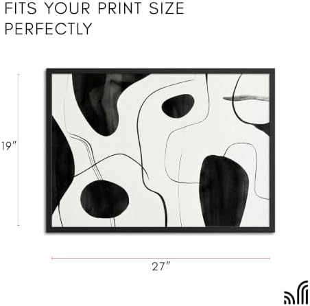 Americanflat 19x27 Poster Frame - Slim Molding - Black - Image 2