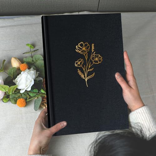 Holoary Photo Album 4x6 300 Photos, 300 Pockets 4”x6” Picture Album, Linen Fabric Cover Big Picture Book for Photos with Writing Area, 4x6 Photo Albums for Family Weddings Travel Memories(Black) - Image 3