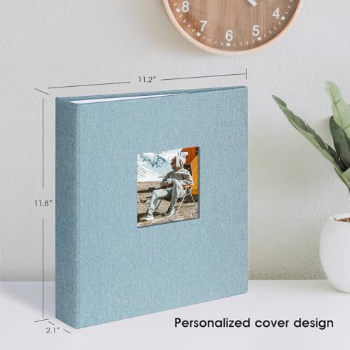 1DOT2 8.5x11 Inch 3 Ring DIY Scrapbook Photo Album, Cyan Blue - Image 6