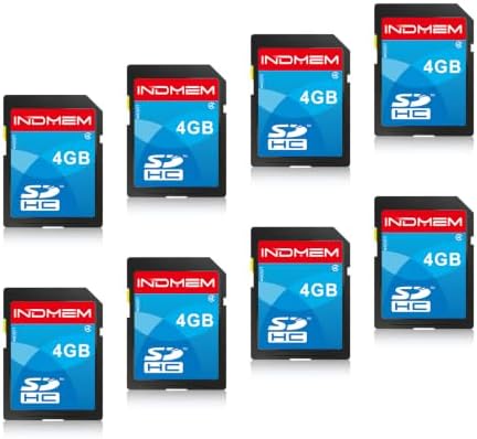 SD Card 4GB, 8-Pack MLC Flash Memory Cards, High Speed Full HD Video Recording Secure Digital Cards for Camera DSLR Action Cam Camcorder Phone Digital Device by READYXIO