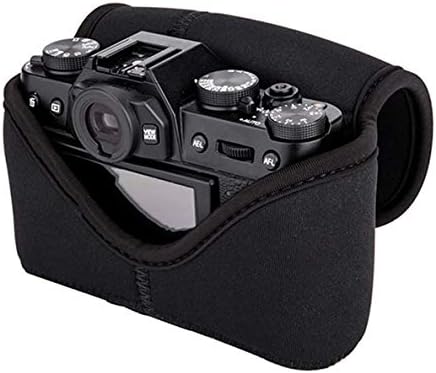 JJC Black Ultra Light Neoprene Camera Case, Compatible with X-E4 X-T30 II X-T30 X-T20 X-T10 +Short Prime Lens, 18mm F1.4/ 27mm F2.8/ 35mm F2, Pouch Bag Fuji X100V X100VI, Compact Size 127x85x84mm - Image 6