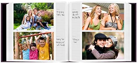 Fabric Frame Cover Photo Album 200 Pockets Hold 4x6 Photos, Wildberry Purple - Image 4
