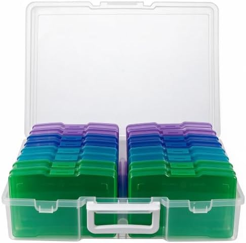 novelinks Photo Storage Box and 16 Inner 4" x 6" Photo Storage Containers by novelinks