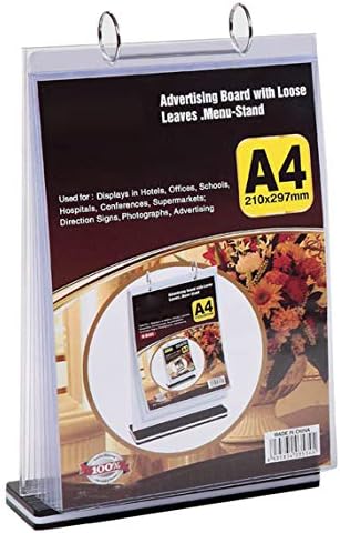 KAFENDA A4 Multi page Flip Display Card Label Display Stand, T-shaped - Image 2