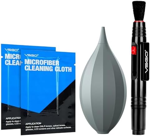 VSGO 4-in-1 Camera Cleaning Kit for Canon, Nikon, Sony DSLR Cameras by VSGO