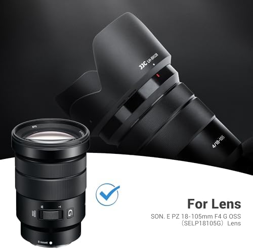 JJC ALC-SH128 Bayonet Lens Hood Shade for Sony E PZ 18-105mm F4 G OSS Lens - Image 2