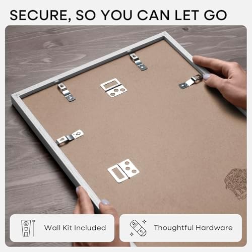 Homeforia 12x36 White Oak Picture Frame, High-End Wood, 10x30 Mat, Glass - Image 5