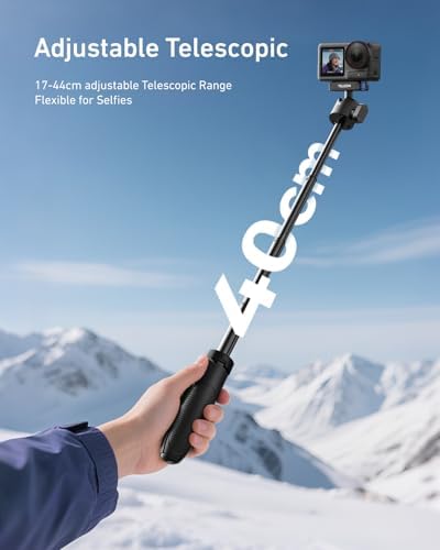 TELESIN 40cm/15.7in Mini Selfie Stick Tripod for DJI Osmo Action 5 Pro/4/3 - Image 5