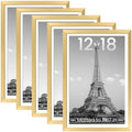 upsimples 12x18 Picture Frame, Gallery Wall Frames Set of 5, Gold by upsimples