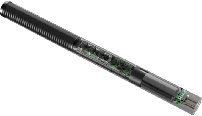 RØDE NTG4 Shotgun Microphone w/Digital Switches Bundled with Universal Shockmount + XLR Microphone Cable + Cleaning Cloth (4 Items) - Image 3