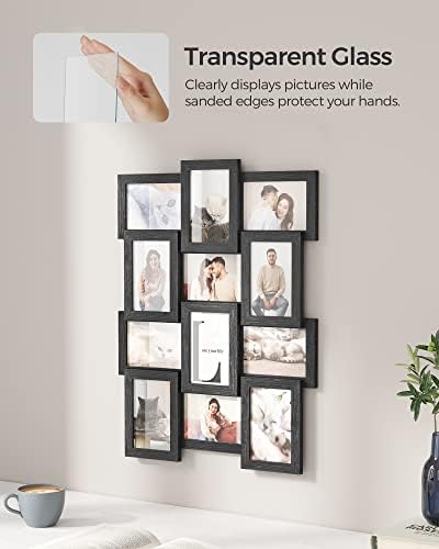 SONGMICS Collage Picture Frames, 4 x 6 for Wall Decor, Set of 12 - Image 5