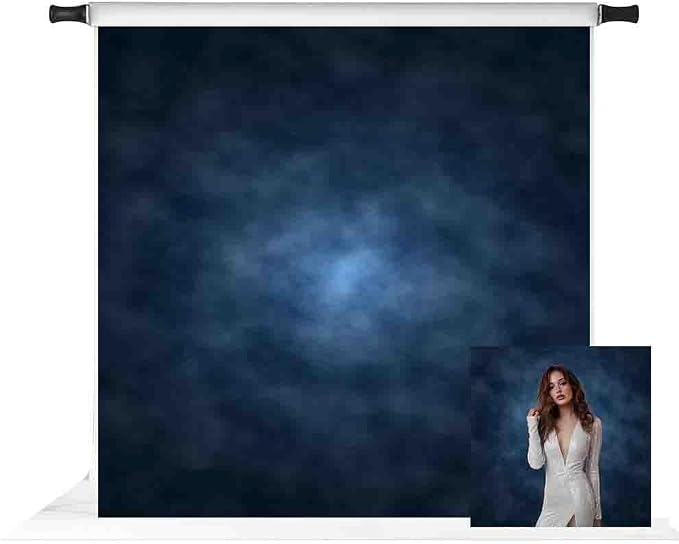 Kate 10x10ft Dark Blue Abstract Photography Backdrop Abstract Deep Blue Textures Background Old Master Photo Backdrops by KateBackdropforPhotography