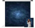 Kate 8x8ft Dark Blue Abstract Photography Backdrop Blue Abstract Textures Background Old Master Photo Backdrops by KateBackdropforPhotography