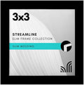 Americanflat 3x3 Picture Frame - Slim Molding - Black by Americanflat