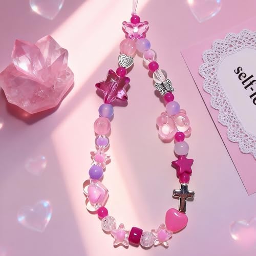 Beaded Camera Wrist Strap Cute Digital Camera Charm Lanyard, Phone Wristlet Charms, Phone Chain for Camera - Image 2