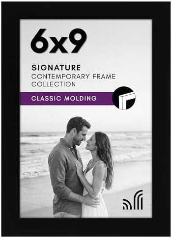 Americanflat 6x9 Picture Frame - Engineered Wood - Black by Americanflat