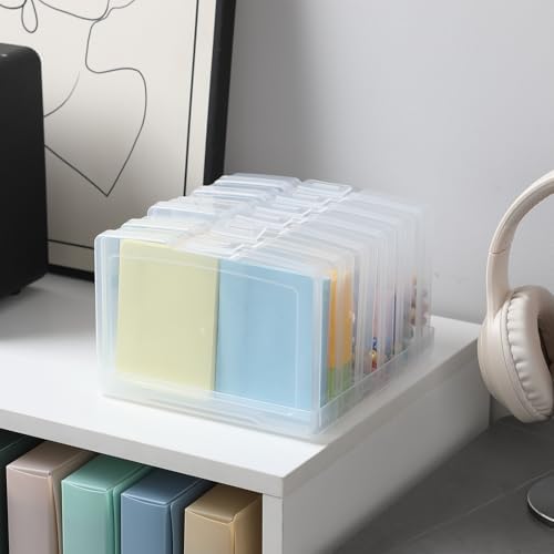 novelinks 6 Pcs 4"x6" Plastic Photo Storage Boxes with Tray (Clear 3Pack) - Image 7