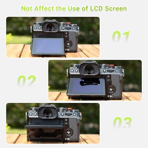 JJC Soft Eyecup Eye Cup Eyepiece for Fuji X-T5 X-T4 X-T3 X-T2 X-H2 X-H2S - Image 4