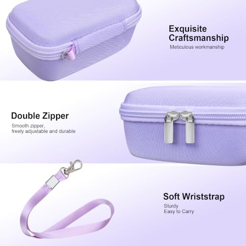 RAIALL Camera Case for Canon PowerShot SX740 HS/ SX730 HS/ SX720 HS/ SX620 HS Digital Camera, 4K Video Camera Hard Carrying Case Protective Travel Bag, Mesh Pocket for Batteries and USB Cable, Purple - Image 5