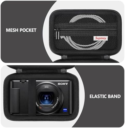 Hard Travel Case for Sony ZV-1, ZV-1F, ZV-1 II Digital Camera, Black - Image 4