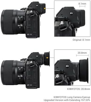 Kiwifotos Round Eyecup Eye Cup Eyepiece for Nikon Z6 III II Z7 II Z5 II Z5 - Image 5