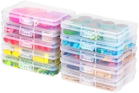 IRIS USA Photo Storage Cases |Made in USA| Fits 4"x6", (10-Pack) - Clear by IRISUSA