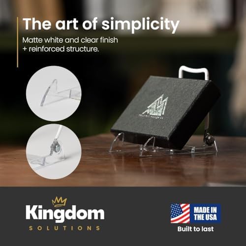 KINGDOM SOLUTIONS - 3.5" White Acrylic Display Stand Made in USA - 36 Pack - Image 6