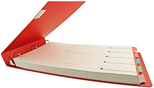 11x17 1-1/2" Angle-D Ring, Red Poly Binder (516660) - Image 4