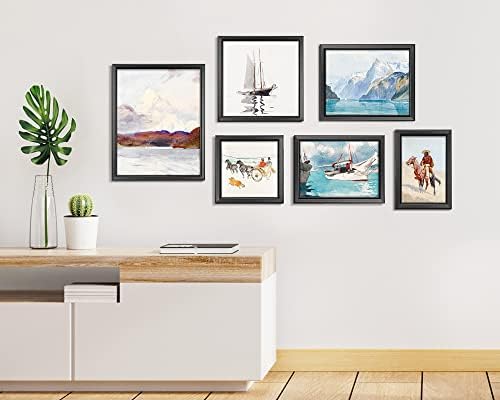 LaVie Home 8x10 Picture Frames (6 Pack, Black) Simple Designed Photo Frame with High Definition Glass for Wall Mount & Table Top Display, Set of 6 Classic Collection - Image 6