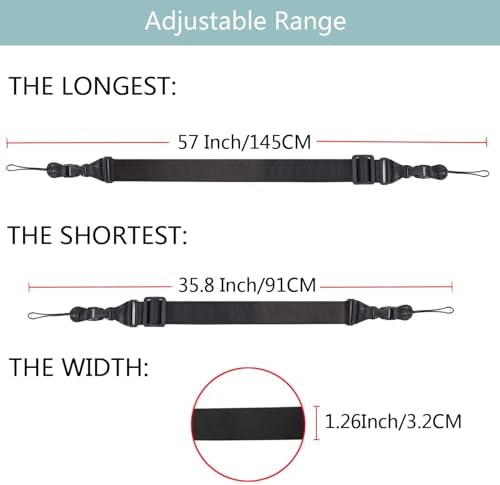 3 Pack Adjustable Shoulder Strap, iPad Strap Nylon Neck Lanyard - Image 2