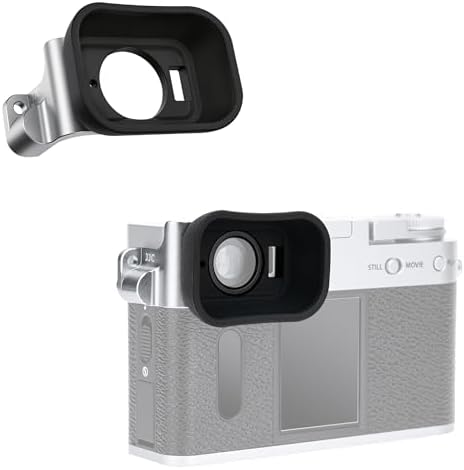 JJC Long Soft Rubber Eyecup Eyepiece for Fuji X Half XHalf Camera, Silver by JJC