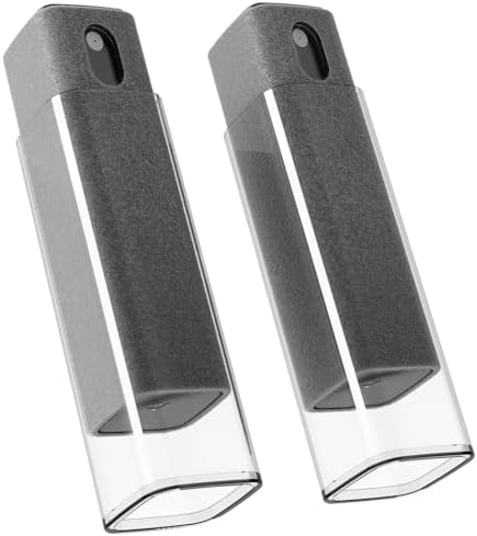 EVEO Car Screen Cleaner Spray and Wipe -2-in-1 iPhone Cleaner, iPad Screen Cleaner & Phone Screen Cleaner - Touchscreen Mist Cleaner for Laptop, Computer, MacBook and More - 2 Pack (Grey & Grey) by EVEO