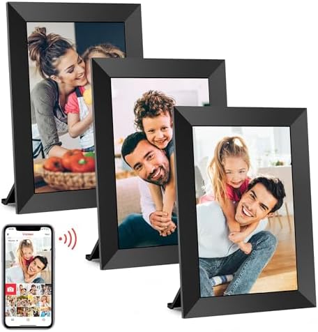 Frameo Digital Photo Frames WiFi 3 Pack by BIGASUO
