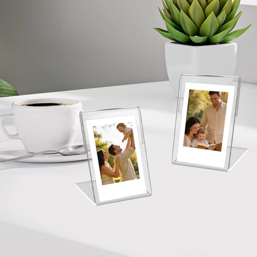 12 Pack Wallet Size Picture Frames,2.5x3.7 Acrylic Picture Frame,Mini Photo Frames for 3 in/3.5 In Mini Instant Films Photo Cards - Image 6