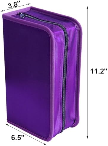 Capacity CD/DVD case Wallet, Storage,Holder,Booklet (128 Purple) - Image 2