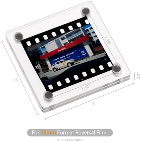 Premium Acrylic Magnetic Reversal Film Holders, 6 Packs Archival Storage High Transparency Display Holder for Reversal Film 35mm - Image 3