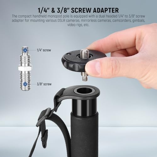 NEEWER 61"/155cm Camera Monopod Stand, Aluminum Alloy, Portable, TP41 - Image 4