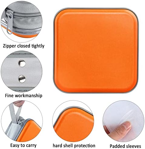 Siveit CD/DVD Cases 40 Capacity Disc Storage Binder for Car(Orange) - Image 2