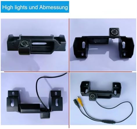 Reversing Camera Kit for Fiat for Sedici Ab 2006 CCD Chip HD Car Trunk Handle Rear View Camera - Image 5