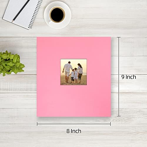 potricher Photo Album 4x6 Pictures, 200 Pockets, Linen Cover, Pink - Image 2