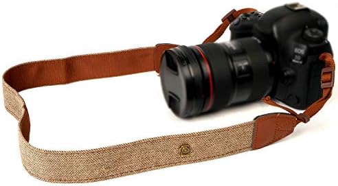 Camera Strap Canvas Brown Shoulder Strap with Quick Release Buckles - Image 4