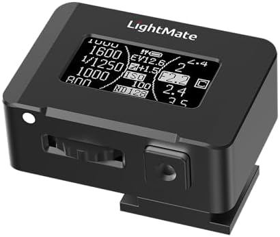 LightMate Lite 2R Light Meter, 30°FOV High Precision Ambient Light Digital Exposure Meter, 0.96in Large OLED Screen, Ultra-Compact 1.24oz, Rechargeable 20H Battery Life, for Film Leica Cameras, Black by DiscoverNewPhotographyRealm
