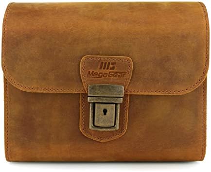 MegaGear Pebble Genuine Leather Camera Messenger Bag for Mirrorless, Instant and DSLR Cameras - Image 3