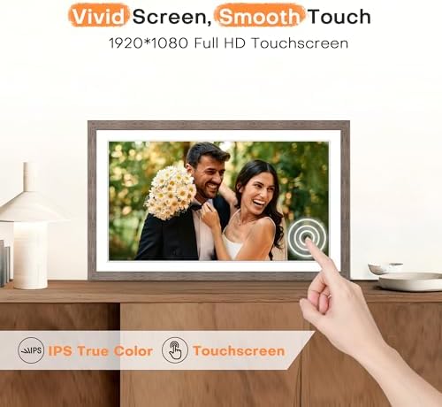 Digital Picture Frame, Frameo 15.6'' Digital Photo Frame WiFi Large Display - Image 6