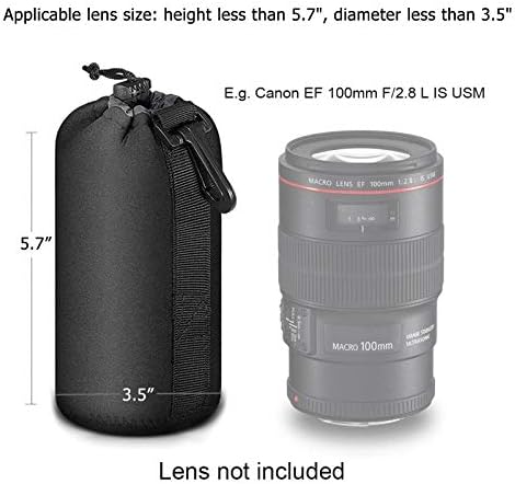 Selens Protective Drawstring Neoprene DSLR Camera Lens Pouch Bag - Image 3