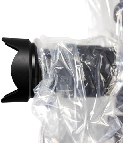 OP/TECH USA Rainsleeve Camera Cover - Clear Rain & Dust Sleeve for Shooting Photos & Video, with Viewfinder Access - Camera Rain Cover, Flash, 2 Pack - Image 4