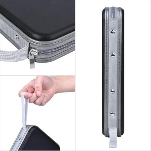 alavisxf xx CD Holder, 72 Capacity Hard Plastic Storage Case for Car - Image 2